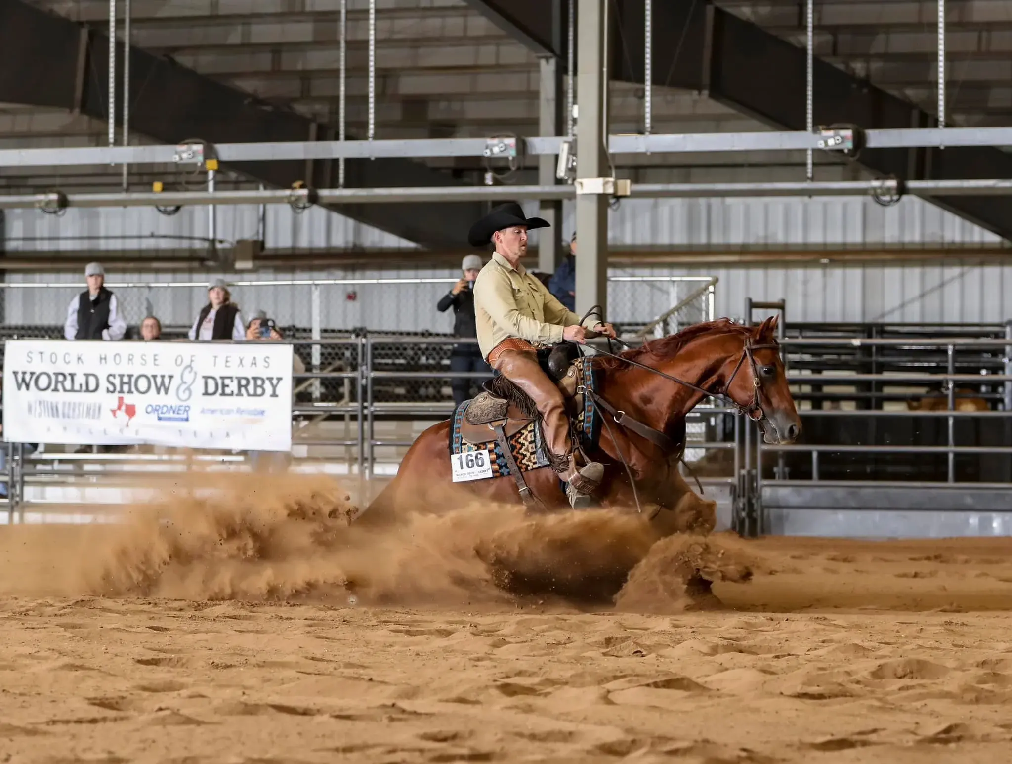 Jordan competing in horse show